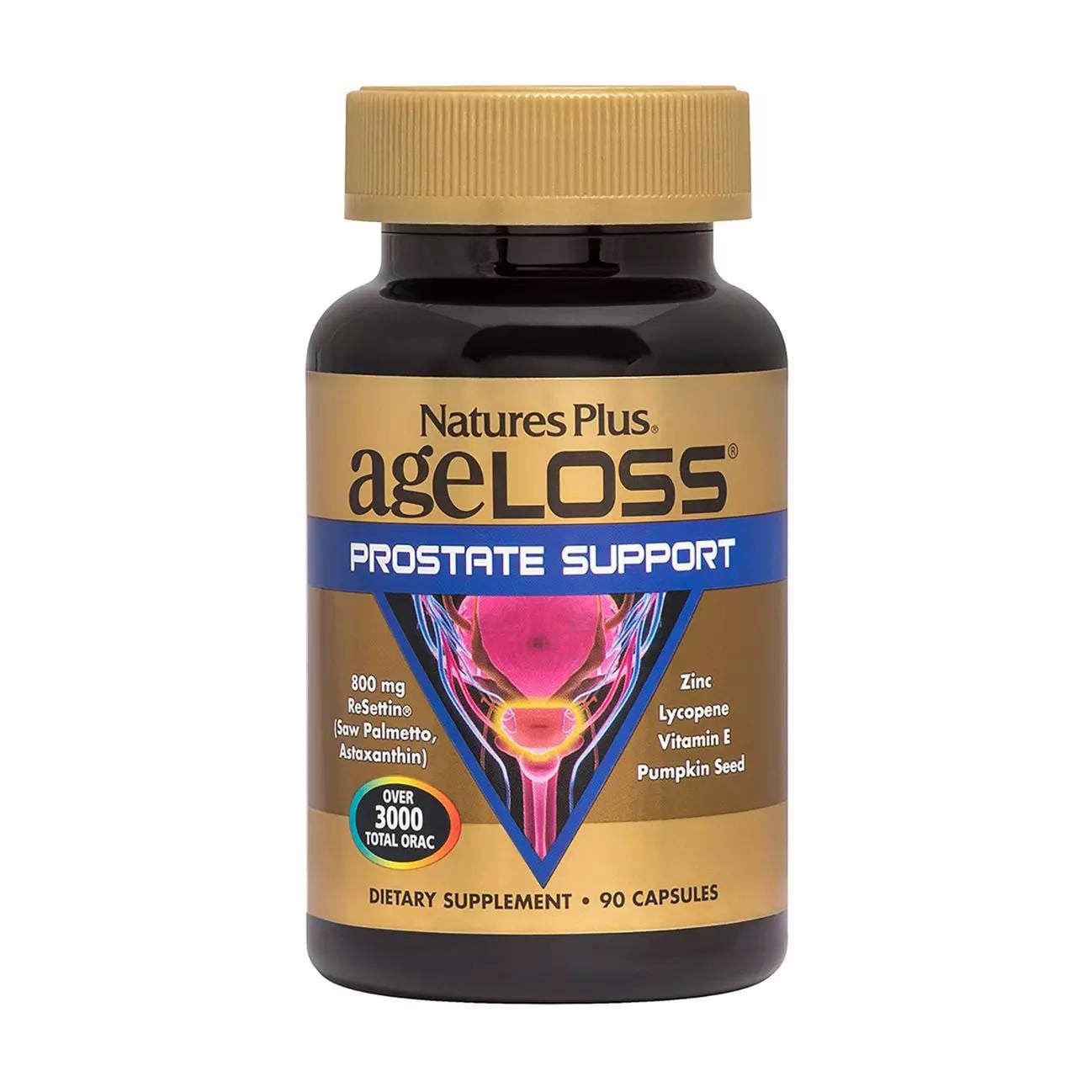 Комплекс для підтримки здоров'я простати NaturesPlus AgeLoss Prostate Support, 90 капсул